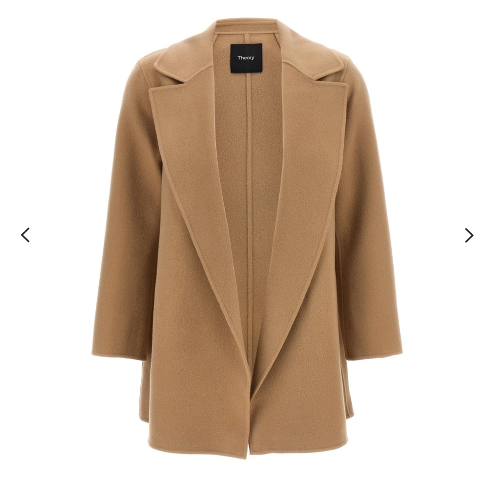 Theory Tan small Clairene wool and cashmere jacket excellent condition